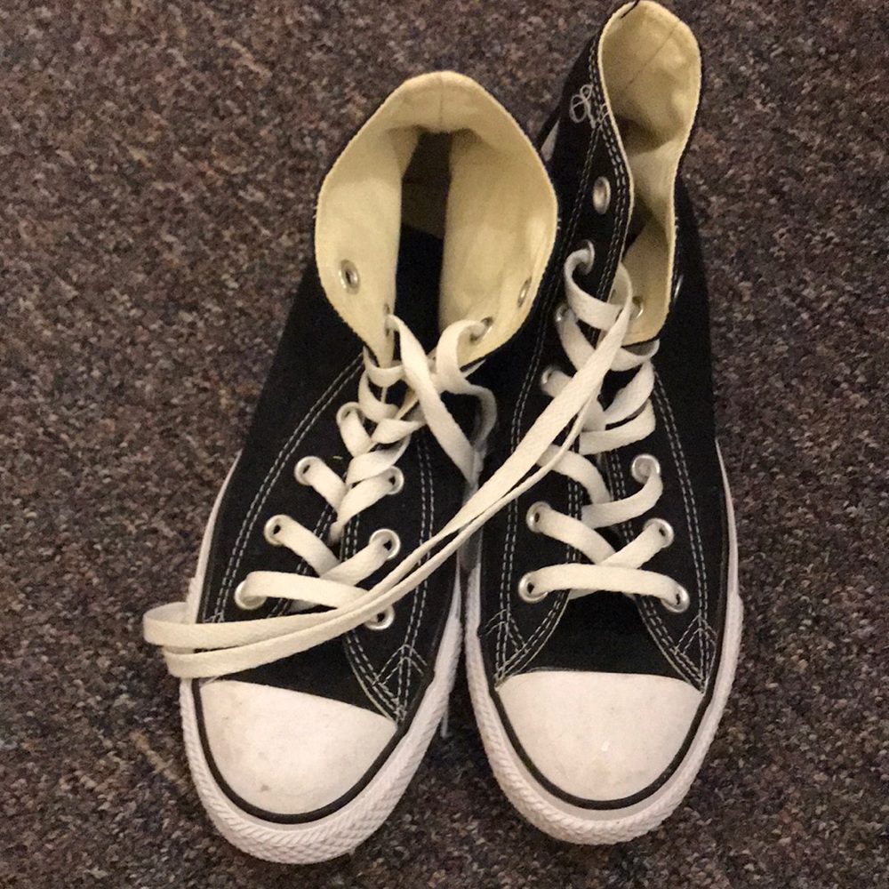 Black High Top Converse All Stars